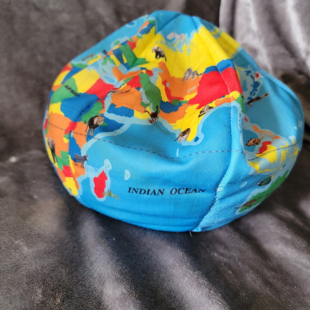 Adventure Planet Globe Plush Kids OS Blue Excellent World Map Animal AP-GLO 08